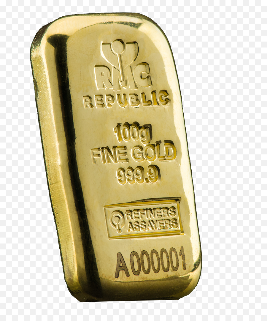100 Gram Gold Bars - Generic 100 Oz Gold Bar Png,Gold Bar Png