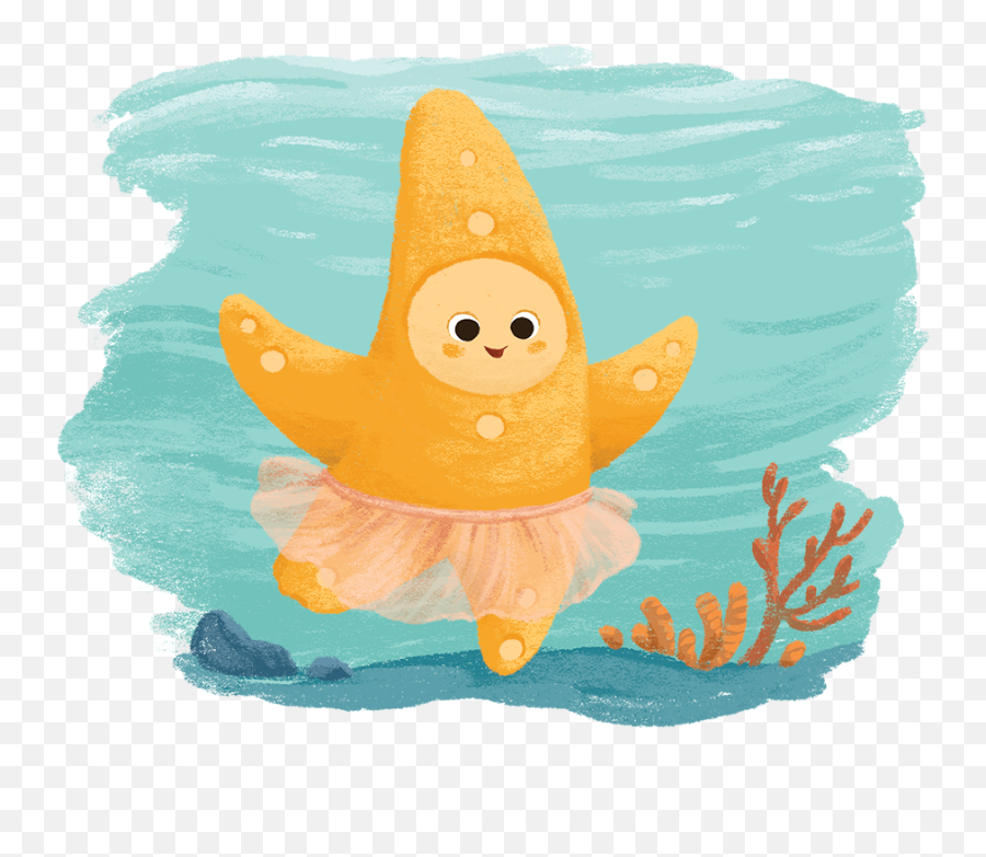 Download Starfish Cartoon Png Transparent - Uokplrs Happy,Starfish Clipart Transparent Background