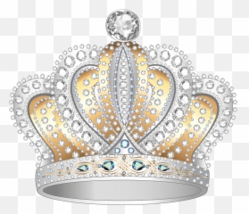 Silver Diamond Crown Logo - LogoDix Transparent Gold Queen png