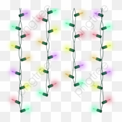 Christmas Lights Clipart Hanging - Art Png Download Full Vertical