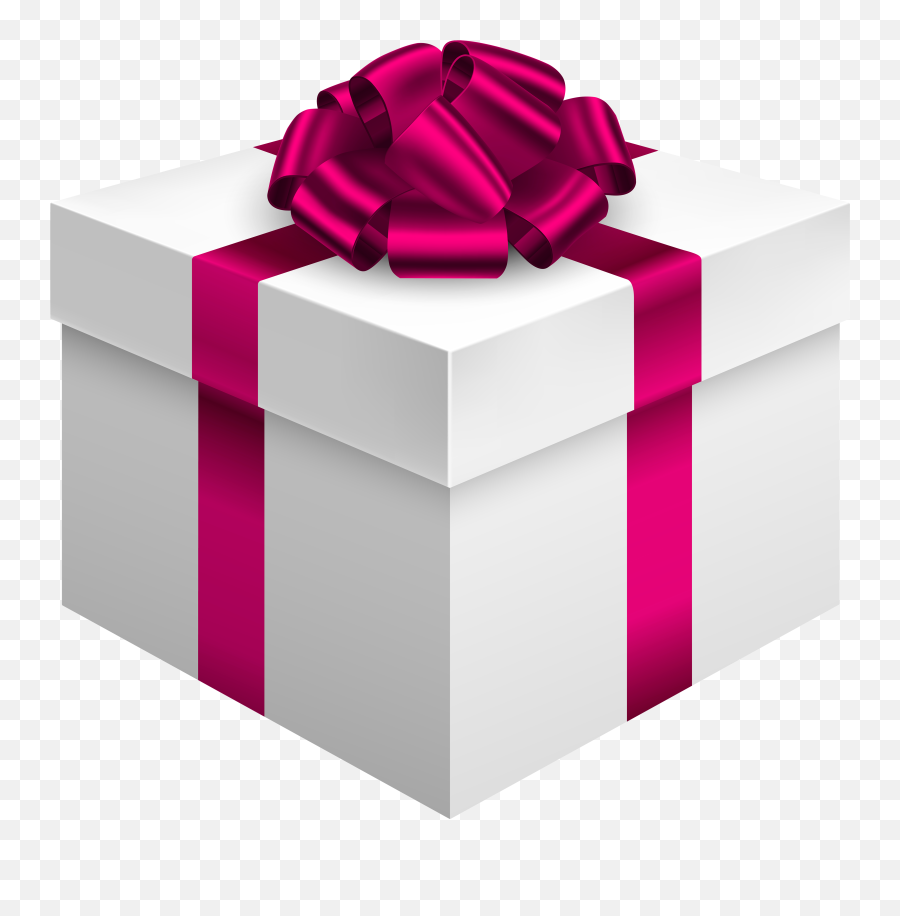 Gift Box With Pink Bow Png Clipart - Gift Box Pink Png,Gift Boxes Png