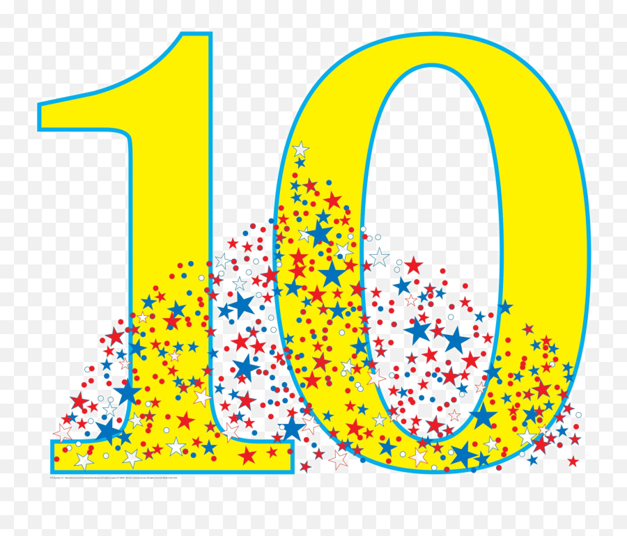 10 Number Png Download Image - Birthday Number 10,Number 10 Png