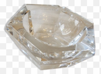 Hexagonal Very Thick Crystal Ashtray - Serveware Png,Ashtray Png