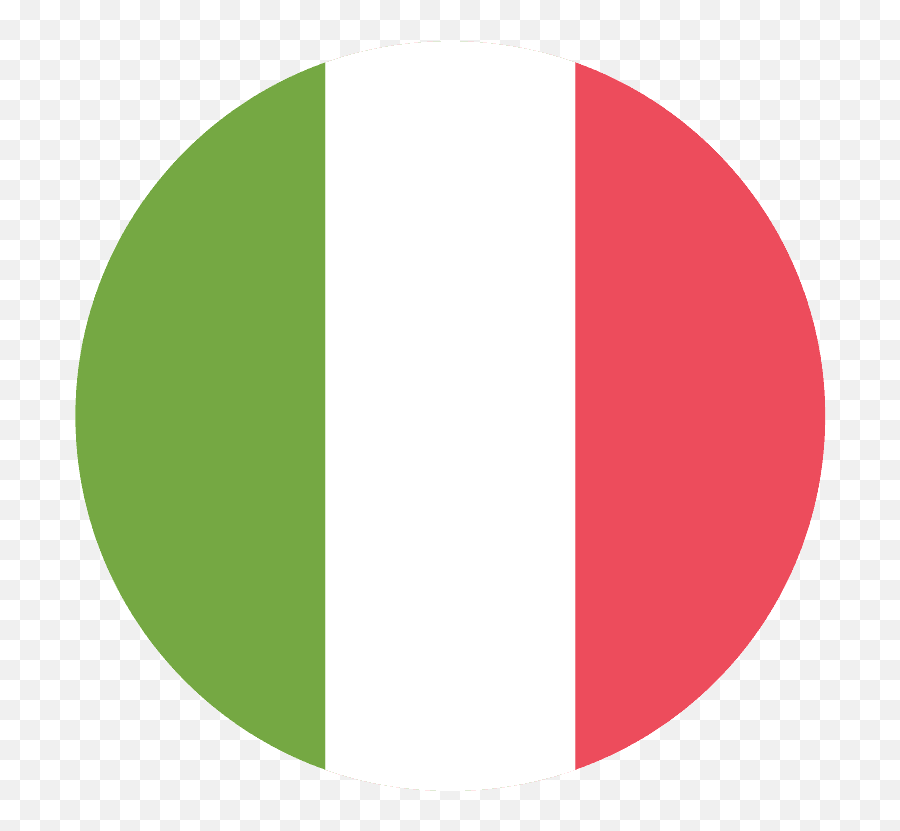 Italy Flag Emoji Clipart - Italy Circle Flag Png,Italy Flag Png