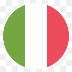 Italy Flag Emoji Clipart - Circle Png