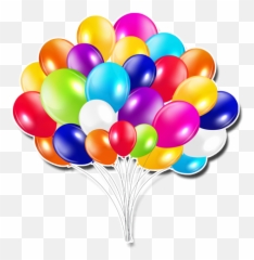 Happy Birthday Png Images Stickers For - Bunch Of Balloons Transparent Background,Happy Birthday Png Images