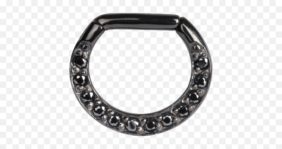 Download Steel Blackline Multi Jew Hinged Septum Clicker - Solid Png,Septum Piercing Png