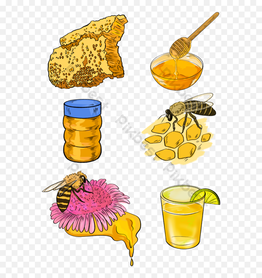 Honey Vector Templates Free Psd U0026 Png Download - Madu Vector,Honey Dripping Png