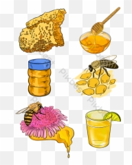 Honey Vector Templates Free Psd U0026 Png Download - Madu