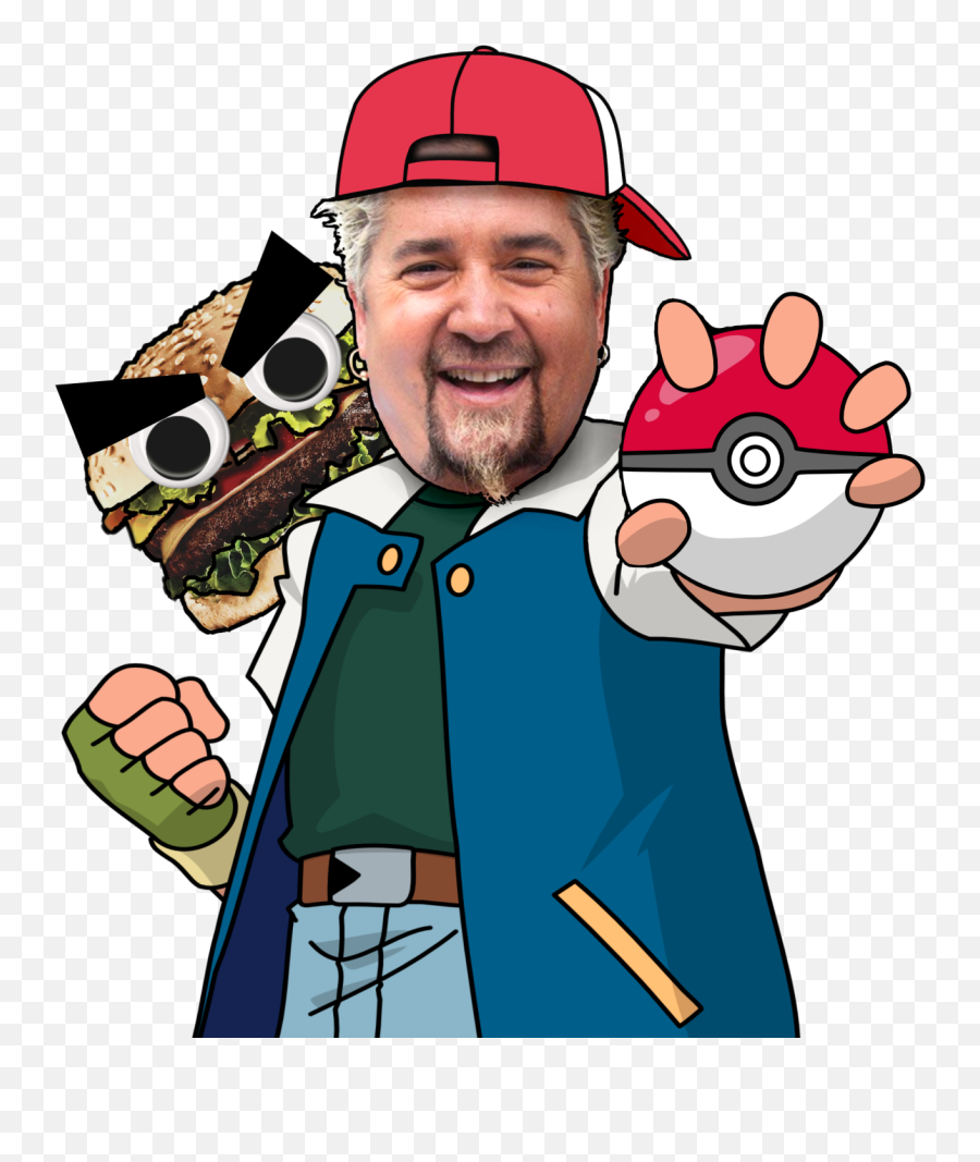 Download Hd This Is Guy Fieri As Ash Ketchum Or U201credu201d From - Pokemon Guy Fieri Png,Guy Fieri Transparent