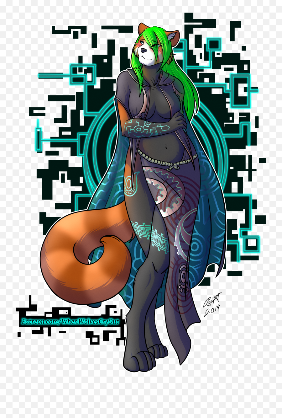 Twilight Princess Themed Commission Art By Me Furry - Fictional Character Png,Twilight Princess Logo