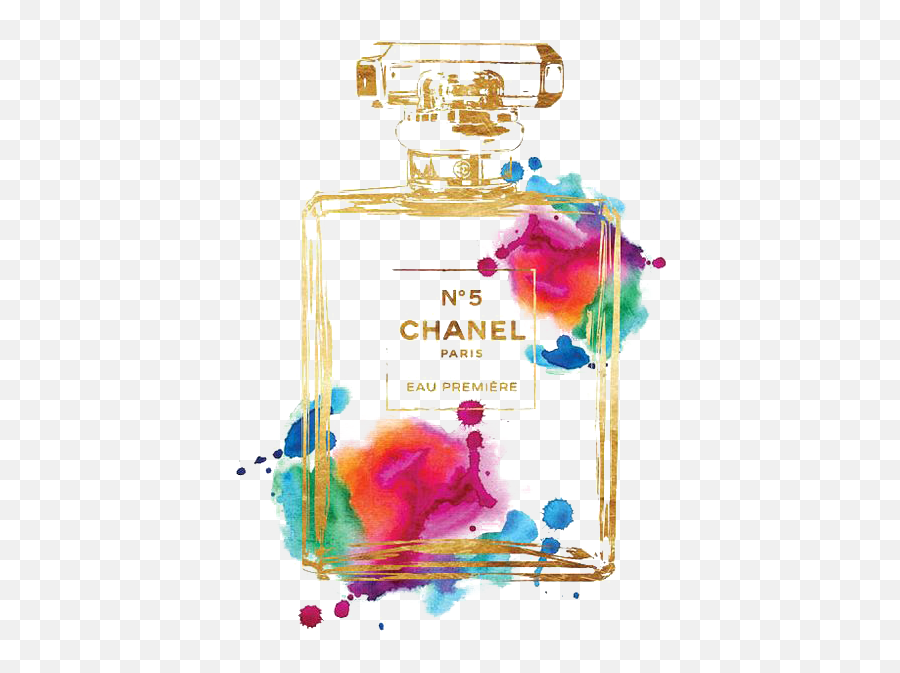 Perfume Png - Observation Drawing Perfume Watercolor Drawing Perfume Bottle Chanel,Chanel No 5 Logo