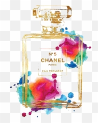 Perfume Png - Observation Drawing Perfume Watercolor Bottle Chanel