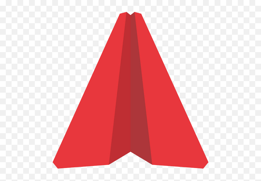 Red Paper Airplane Icon Png Transparent - Clipart World Dot,Airplace Icon