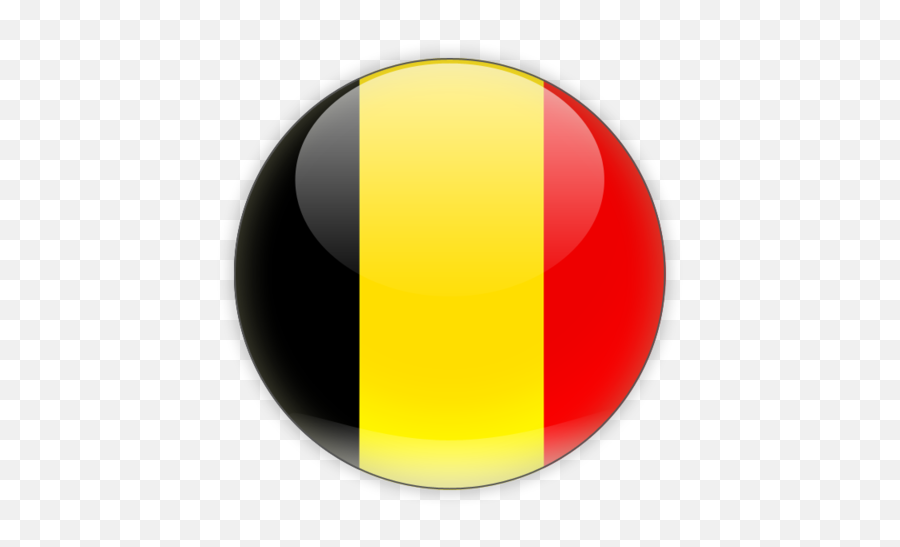 Round Icon - Belgium Flag Logo Png,Belgium Flag Png