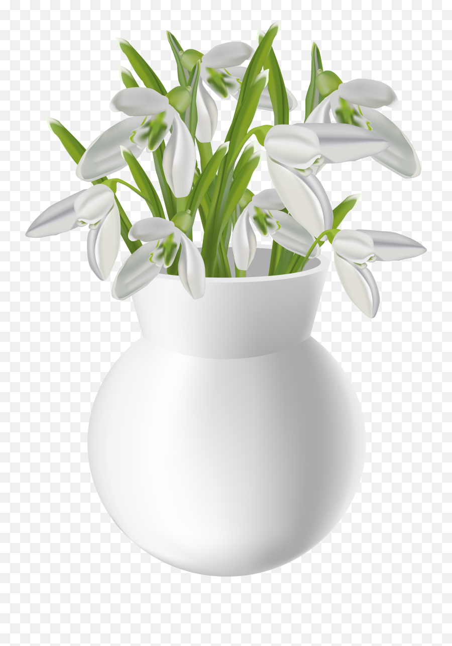 Download Hd White Flower Vase Png - Flower Vase On Table Png,Vase Png