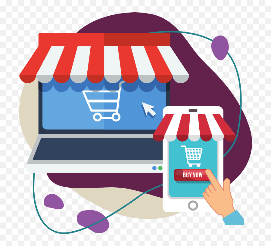 E - Commerce Shopping Cart Wordpress Website Design Online Store Flat Icon Png,Shoppingcart Icon
