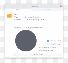 Filemanager - Show disk usage in NautilusThunar Ask Ubuntu Dot png