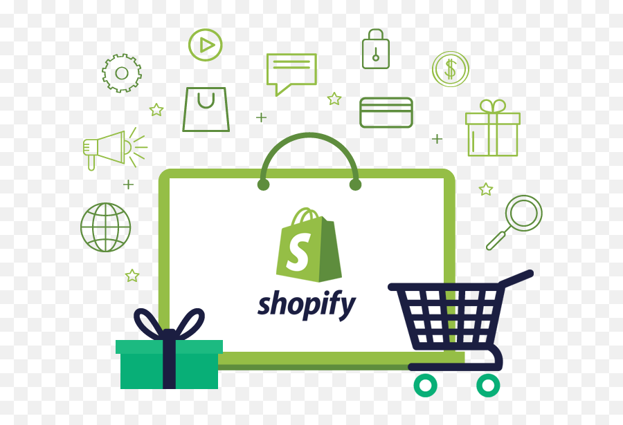Best Shopify Development Agency In 2021 - Medias Titan Shopping Push Cart Icon Png,Shopify Icon