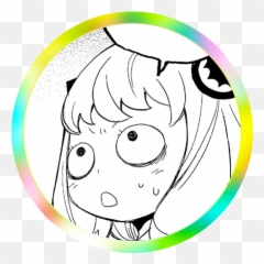Anya Reaction Faces Collection - Dot png