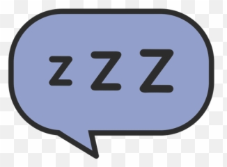 Sleeping Speech Bubble Color Stroke Transparent Png U0026 Svg Vector - Solid,Zzz Icon