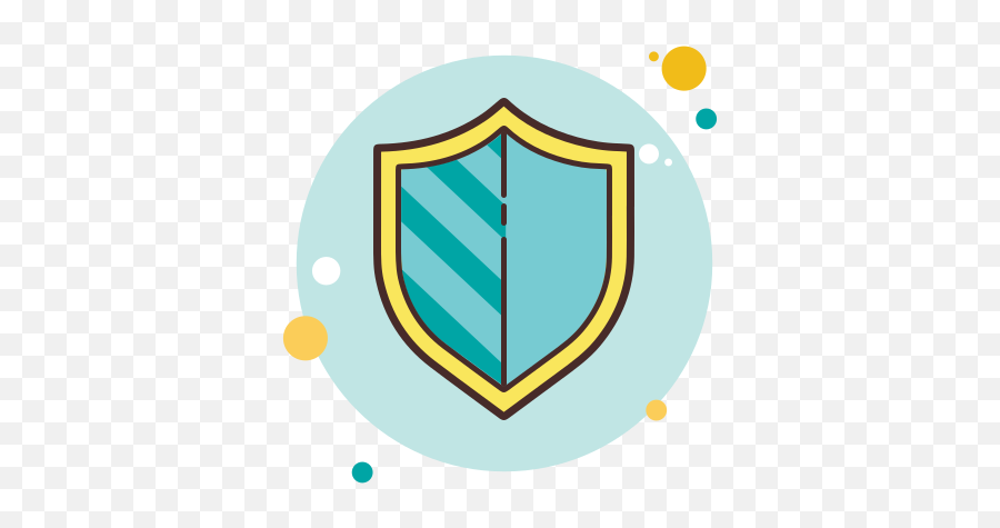 Shield Icon In Circle Bubbles Style - Antivirus Icon Aesthetic Png,Windows 8 Shield Icon