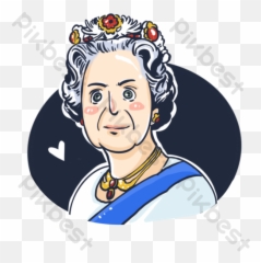 Queen Elizabeth Icon Psd Free Download - Pikbest Queen Elizabet Transparent Png,Queen Icon