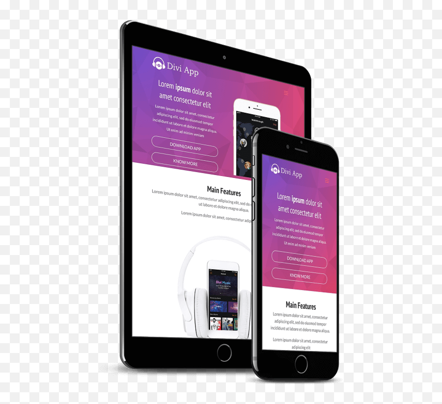 Divi App - Single Page Divi Mobile App Child Theme By Divi Png,Divi Phone Icon