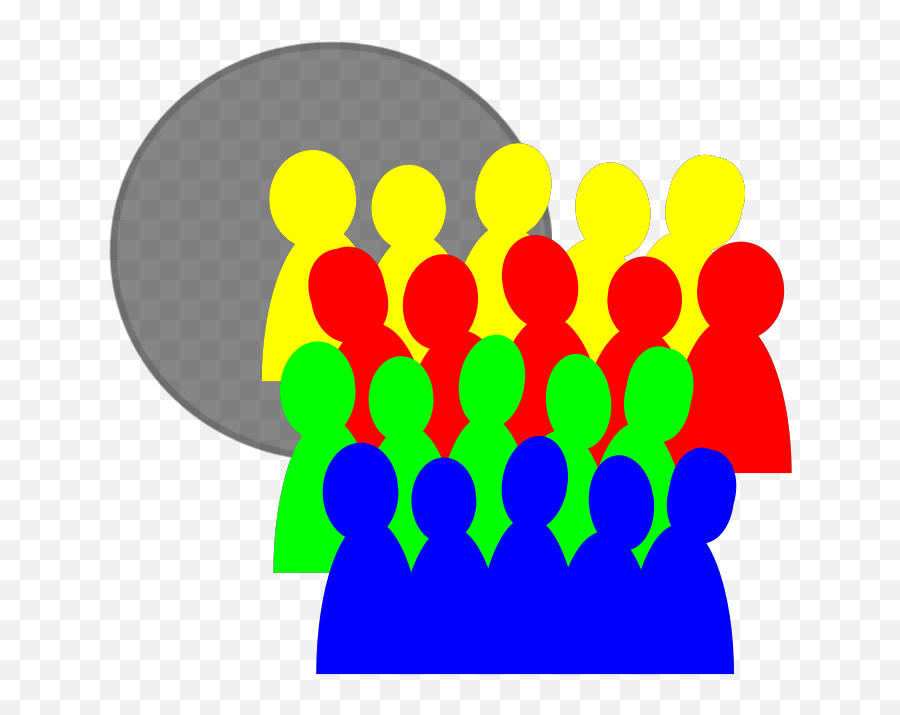 Smaller Crowd 3color Png Svg Clip Art For Web - Download,Crowd Of People Icon