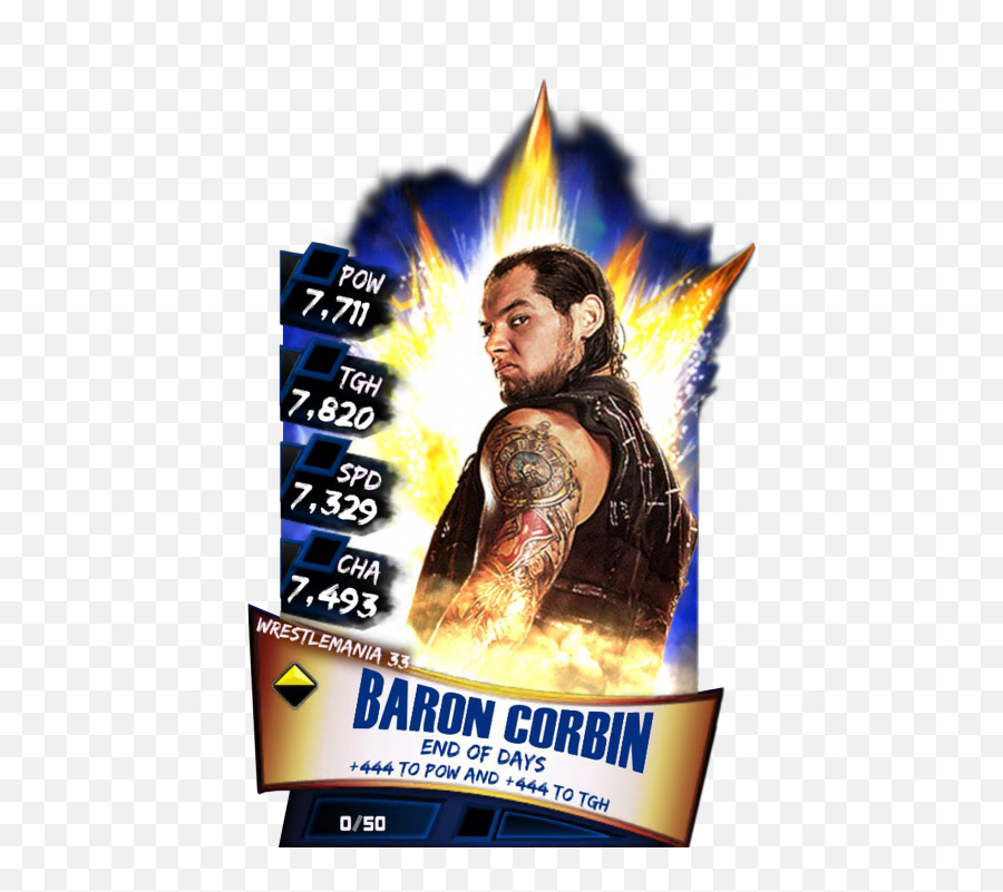 Baron Corbin - Wrestlemania 33 Wwe Supercard Png,Baron Corbin Png