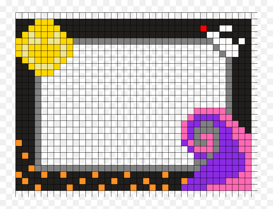 Download Characters Bamboo Frame Png - Perler Beads Picture Frame,Bamboo Frame Png