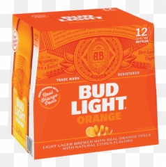 Download Bud Light Orange 12 Pack Png Image With No - Box