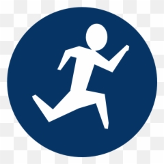 Download How To Set Use Blue Running Man Icon Png Image - Digibyte Coin