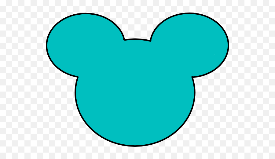 Mickey Mouse Png Blue 1 Image - Png Mickey Mouse Head Outline,Mickey Head Transparent Background