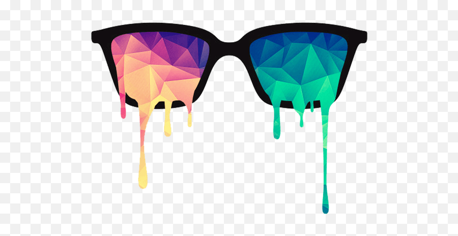 Thug Sunglasses Png - Melting Glasses,Triangle Design Png