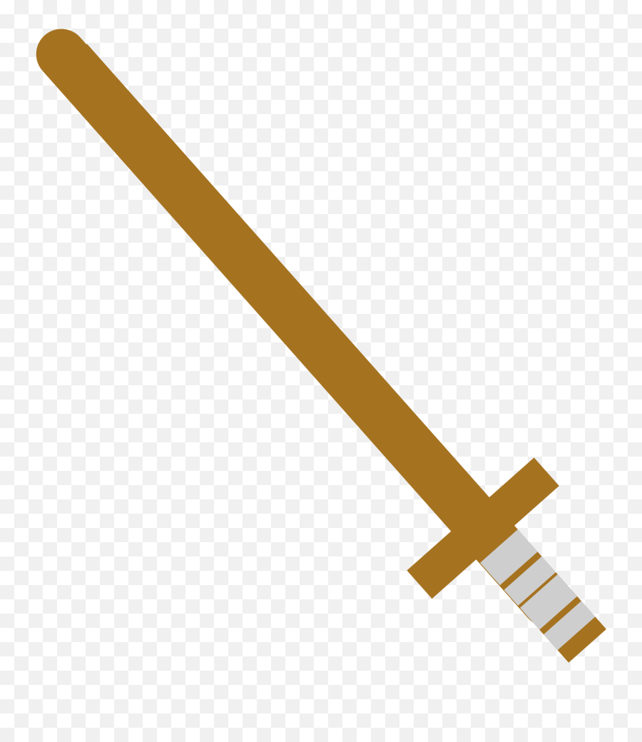 Wooden Sword Clipart - Clip Art Png,Sword Clipart Png
