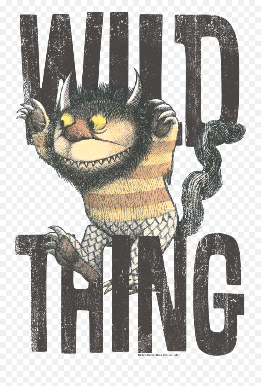 Wild Thing Mens Regular Fit T - Book Where The Wild Things Are Characters Png,Where The Wild Things Are Png