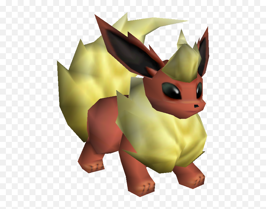 136 - Flareon Pokemon Stadium Png,Flareon Png