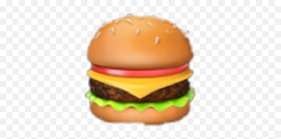 Burger Emoji Png Transparent Background - Burger Emoji Apple,Cheeseburger Transparent Background