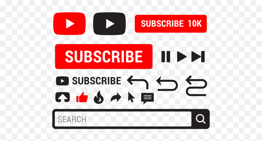 Youtube Icon Png Transparent - Youtube Search Icon Png,Youtube Subscribe Logo Png