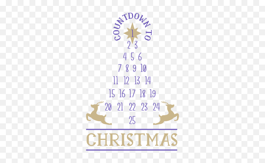 Christmas Numbers Countdown - Transparent Png U0026 Svg Vector File Christmas,Christmas Eve Png
