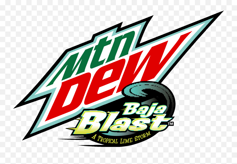 Logo 2019 Baja Blast - Mountain Dew Baja Blast Logo Mountain Dew White Out Png,Mountain Dew Transparent
