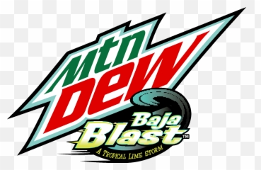 Logo 2019 Baja Blast - Mountain Dew White Out png