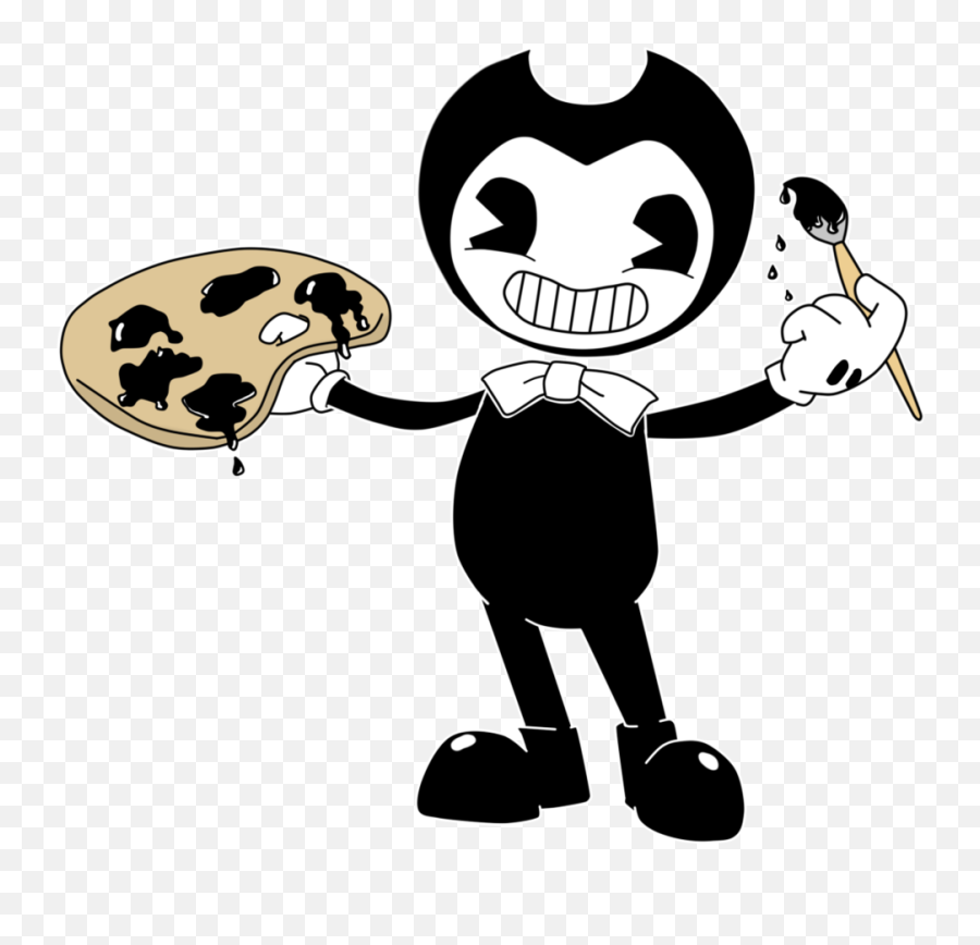 Download Behavior Character Youtube Fictional Bendy Machine - Black And White Cartoon Characters Png,Bendy Png