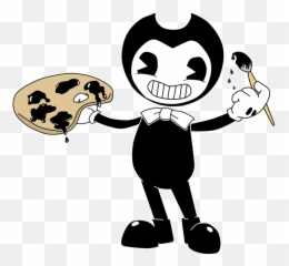 Download Behavior Character Youtube Fictional Bendy Machine - Black And White Cartoon Characters Png,Bendy Png