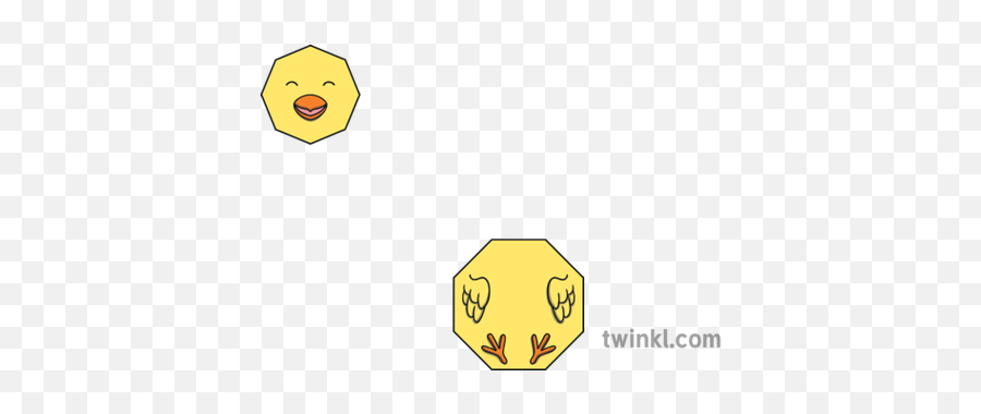 Hexagon Chicken 2d Shape Eyfs Illustration - Twinkl Clip Art Png,Hexagon Shape Png