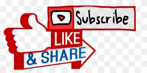 Youtube Subscribe Button Transparent - Like And png