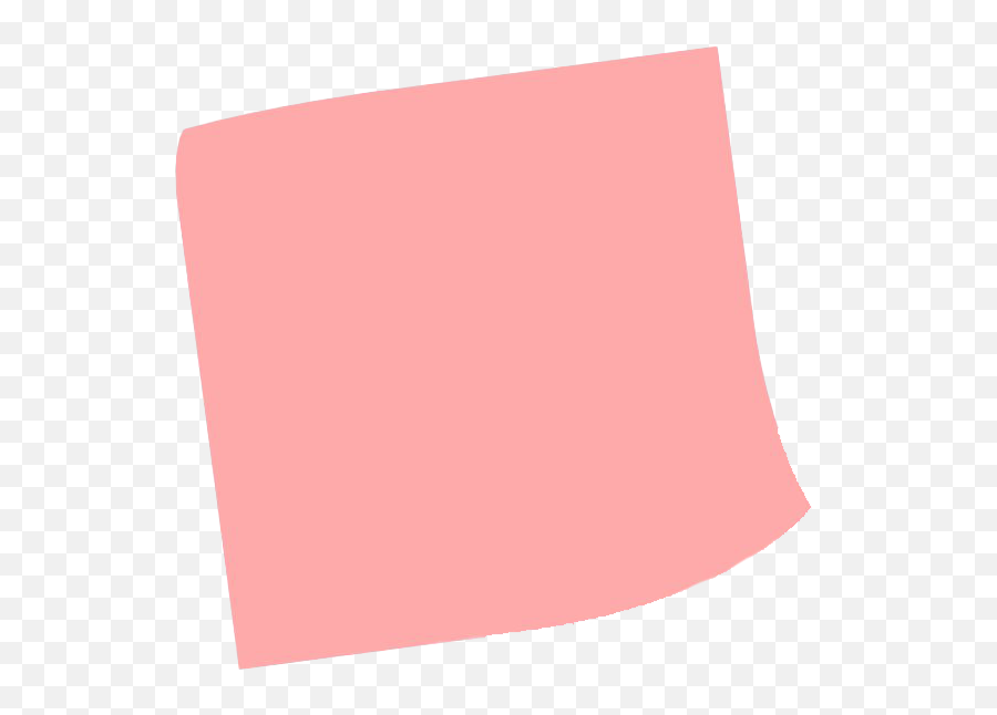 Pink Sticky Note - Horizontal Png,Sticky Note Png