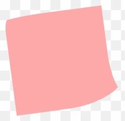 Pink Sticky Note - Horizontal png