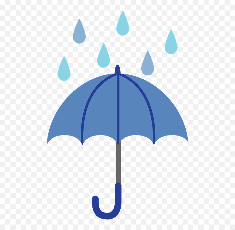 Umbrella In The Rain Clipart - Umbrella With Rain Clipart Png,Rain Clipart Png